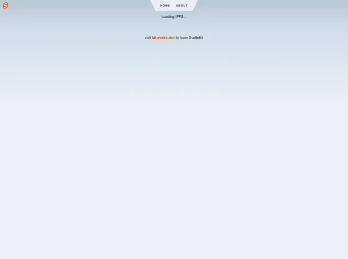 screenshot of Ipfs Vite Svelte Kit
