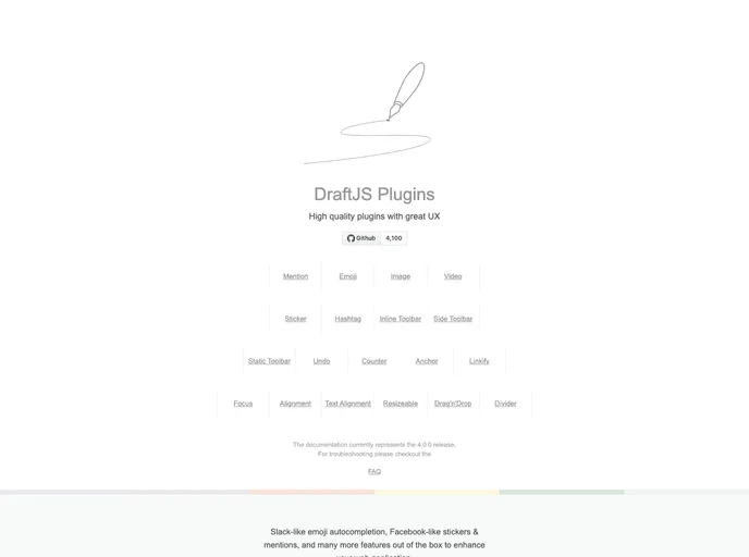 Draft Js Plugins screenshot
