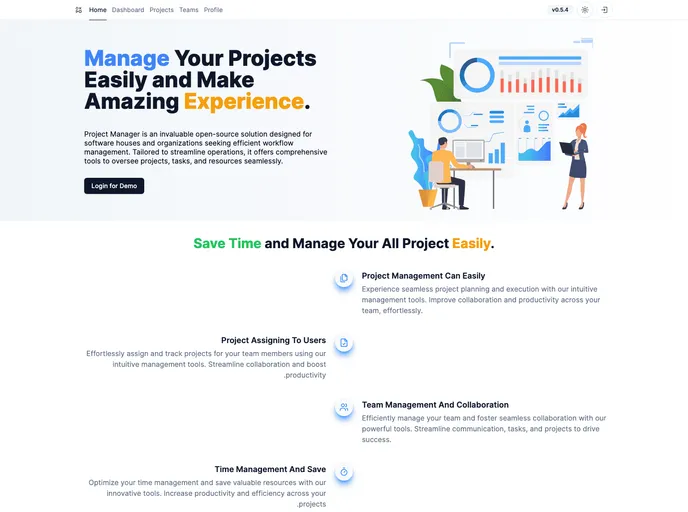 screenshot of Project Manager