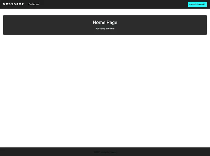 Nextjs Web3 Template screenshot