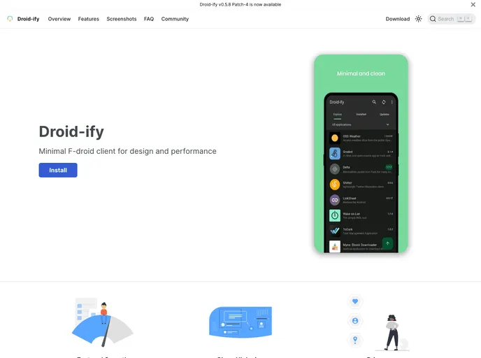 screenshot of Client