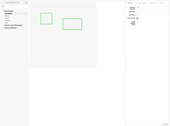 screenshot of Vue Annotator