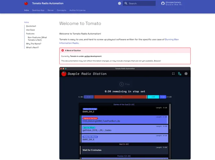screenshot of Tomato