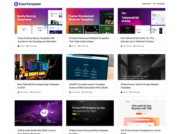 screenshot of Bootstrap 5 Templates