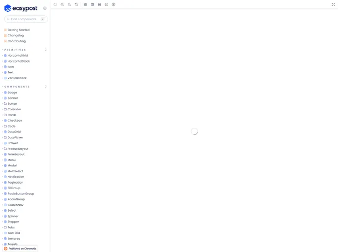 Easy Ui by Easypost - A React Template | Built At Lightspeed