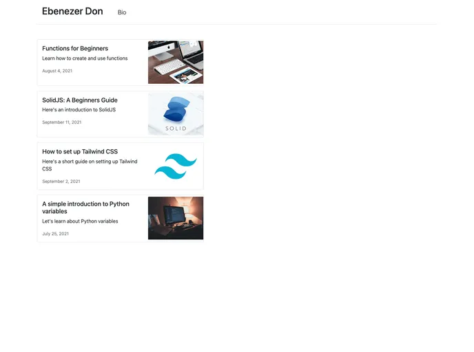 screenshot of Nextjs Mdx Blog