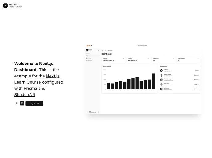 screenshot of Next Vista