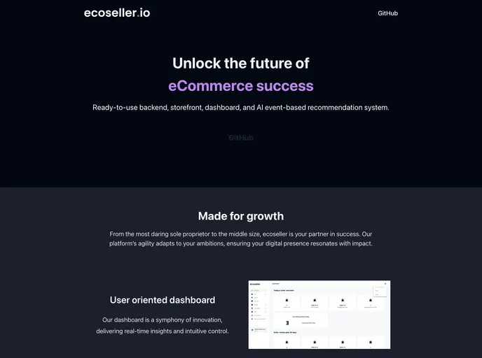 screenshot of Ecoseller
