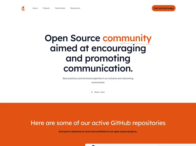 screenshot of EddieHubCommunity.github.io