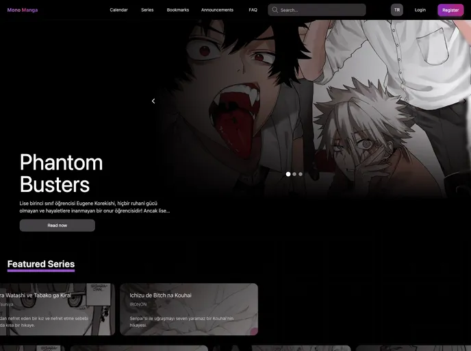 screenshot of MangaReader