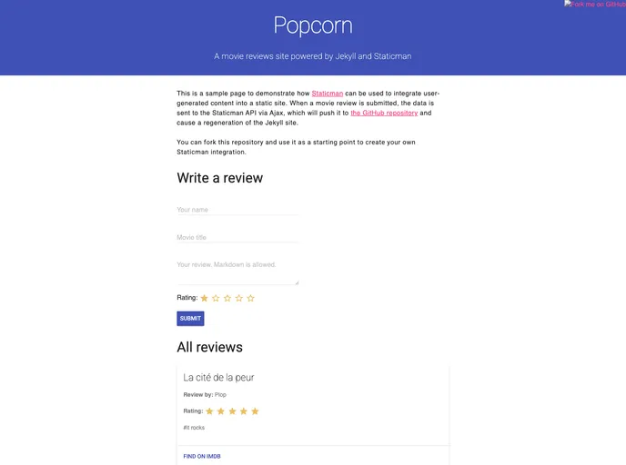 screenshot of Popcorn