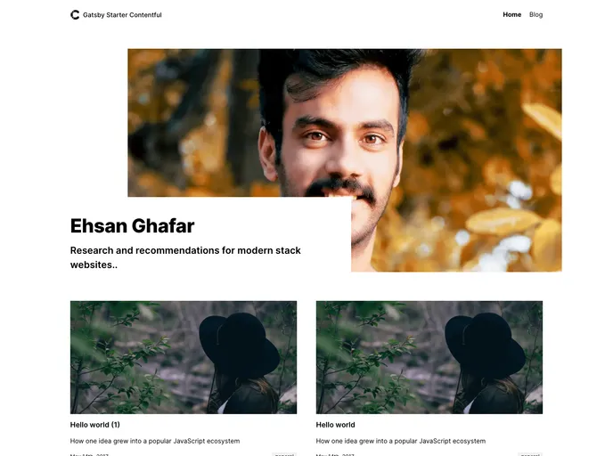 screenshot of Gatsby Contentfull Cli
