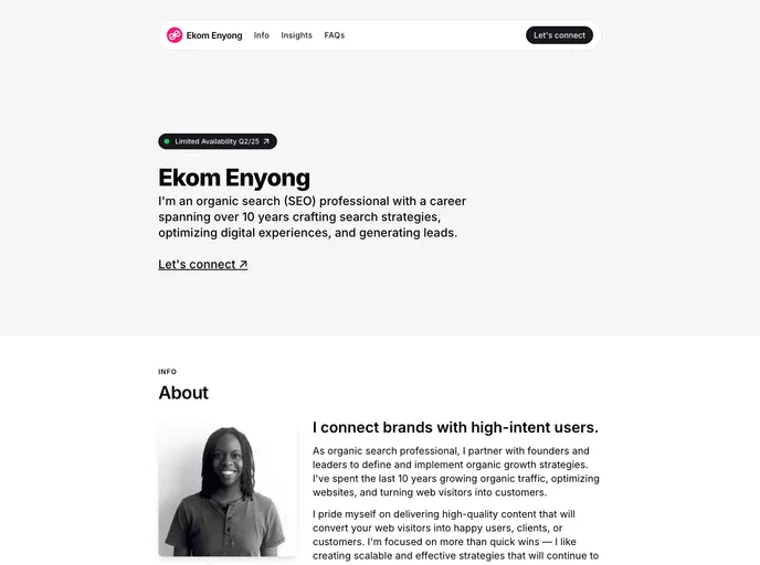 screenshot of Ekomenyong.com