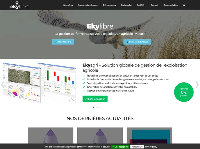 screenshot of Ekylibre