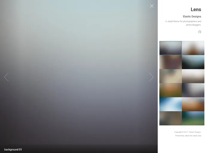 screenshot of Jekyll Lens