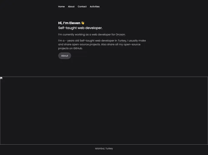 screenshot of Personal Website