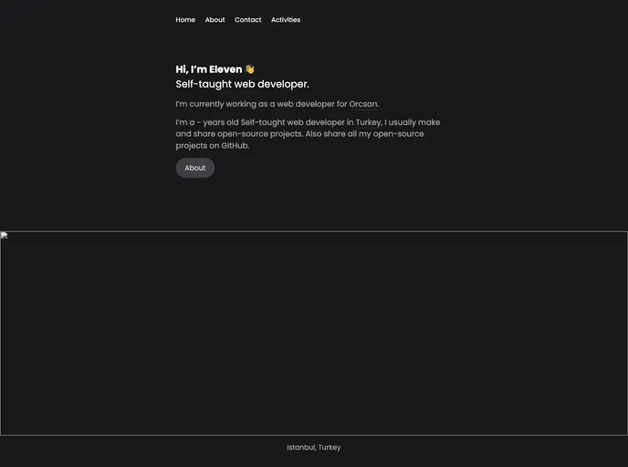 screenshot of Personal Website
