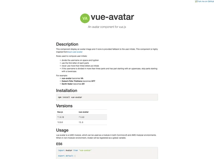 Vue Avatar