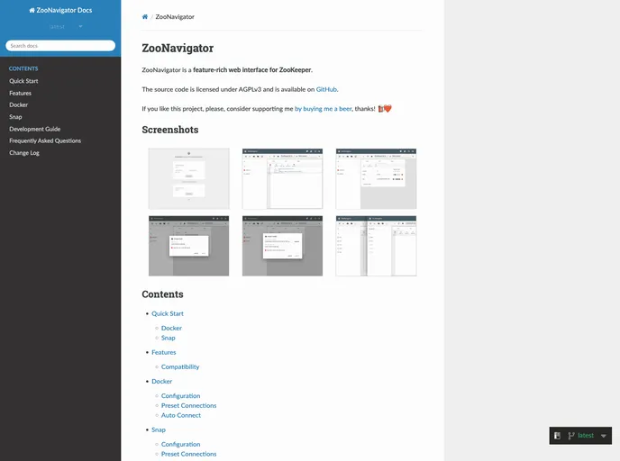 screenshot of Zoonavigator