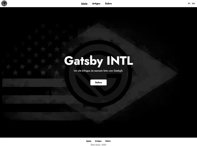 screenshot of Gatsby Intl