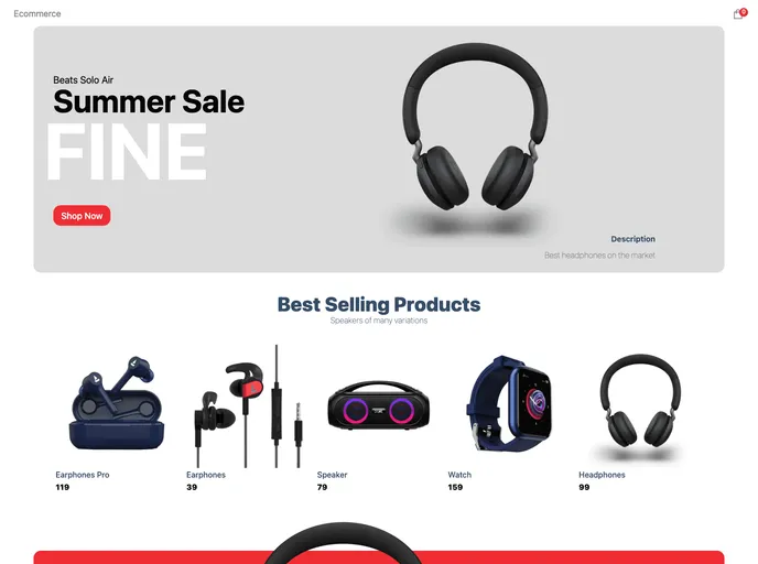 screenshot of Ecommerce Sanity Stripe