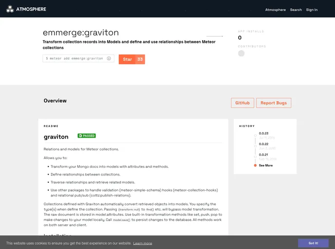 screenshot of Graviton