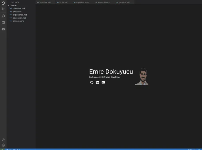 screenshot of React_vscode_portfolio