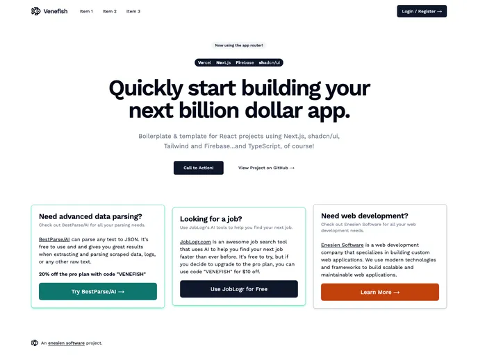 screenshot of Venefish