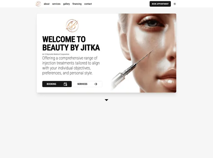 screenshot of Beauty By Jitka
