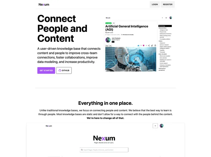 screenshot of Project Nexum