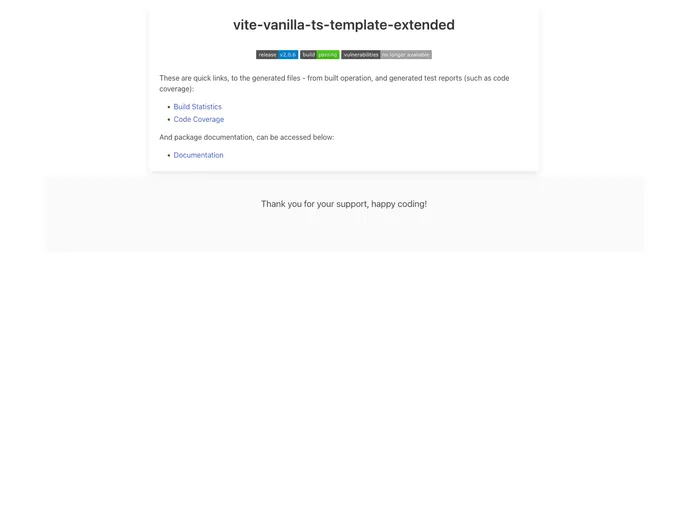 screenshot of Vite Vanilla Ts Module
