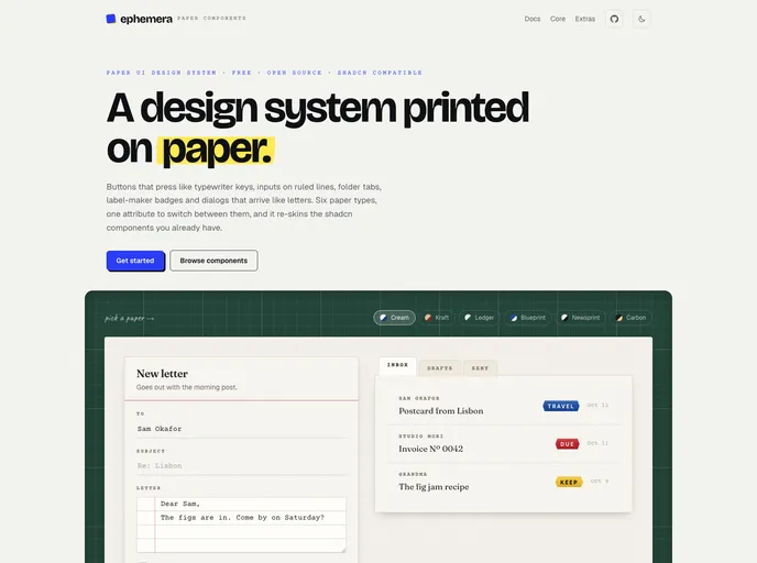 Ephemera screenshot