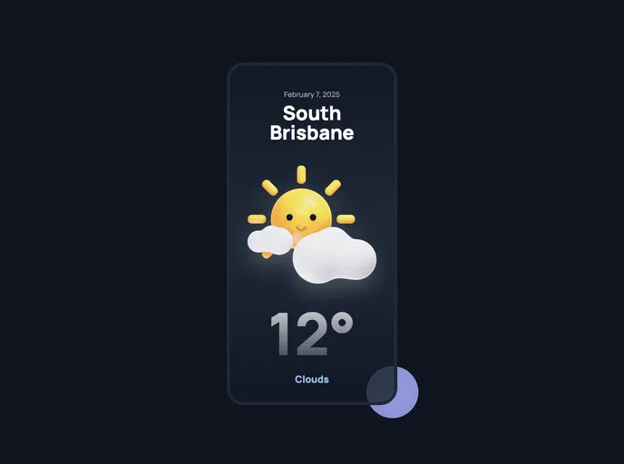screenshot of Weather App