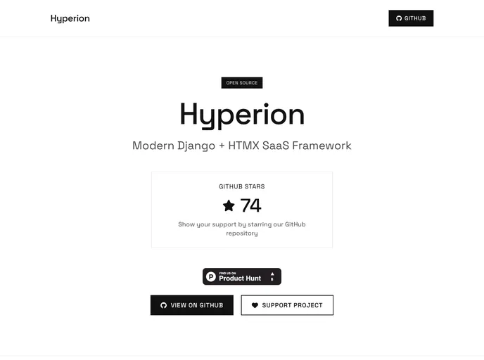 screenshot of Django Saas Boilerplate