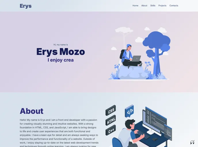 screenshot of Web Portfolio