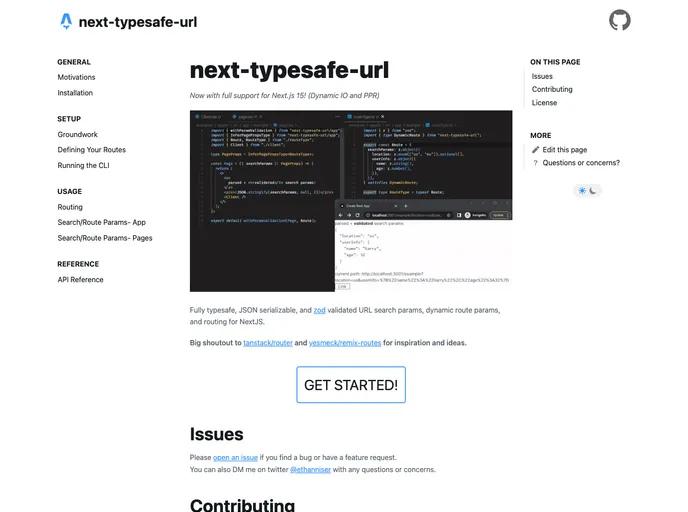 screenshot of Next Typesafe Url