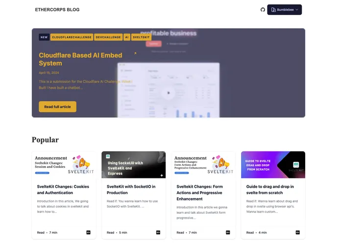 screenshot of SveDev