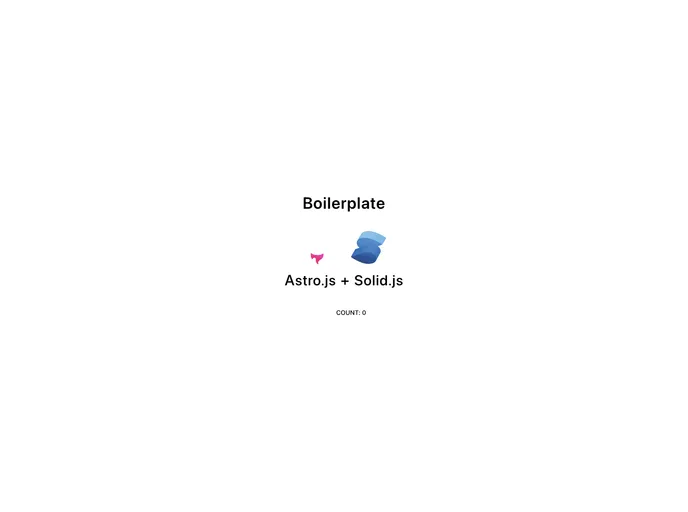 Boilerplate_astro_solidjs screenshot