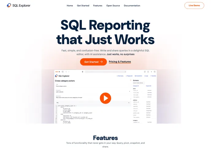 Sql Explorer screenshot