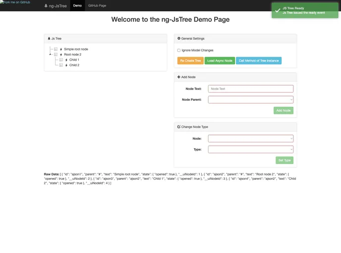 screenshot of NgJsTree
