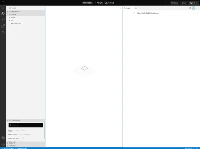 screenshot of React Wait