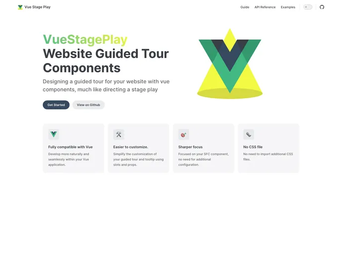 screenshot of Vue Stage Play