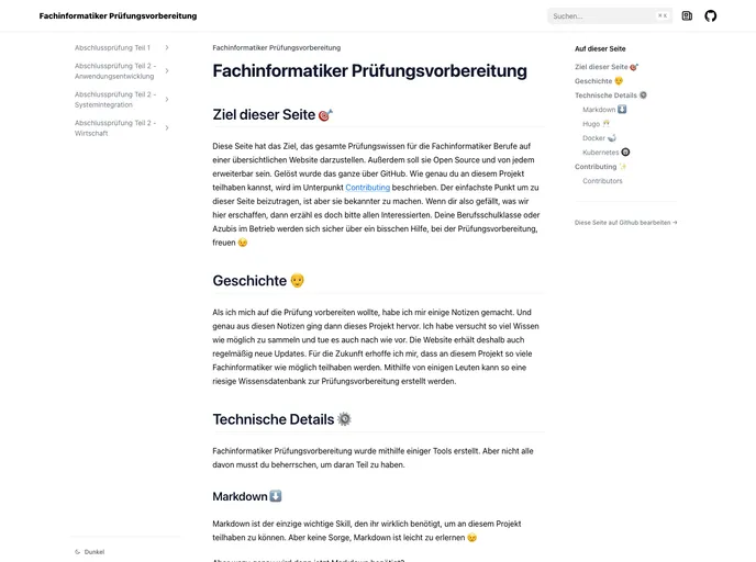 screenshot of Fachinformatiker Pruefungsvorbereitung