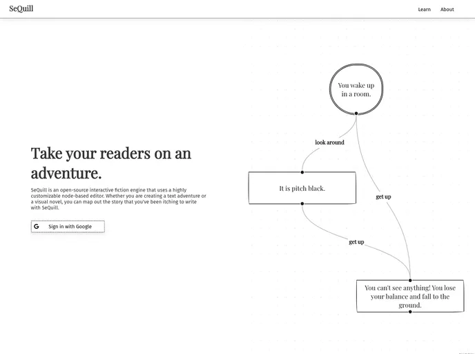 screenshot of Sequill