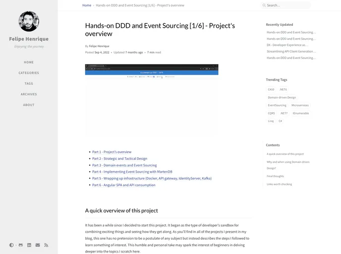 screenshot of EcommerceDDD