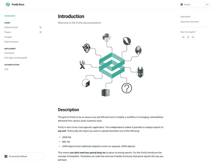 screenshot of Purify