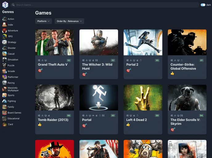 screenshot of GameHub