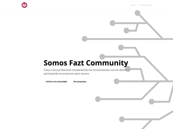 screenshot of Fazt Community Web