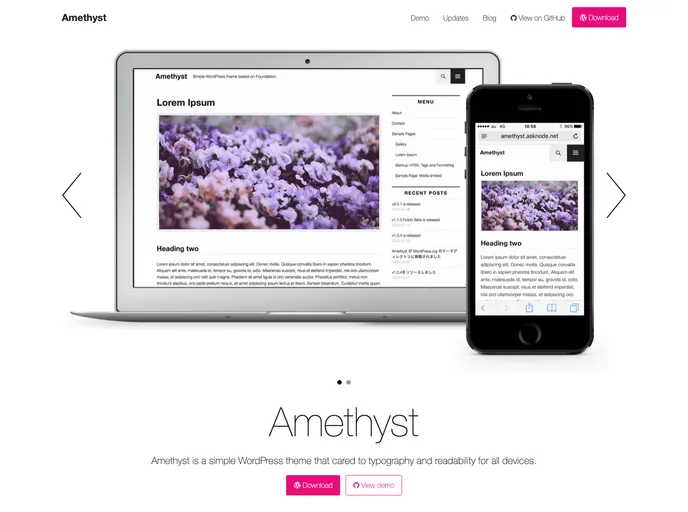 screenshot of Amethyst