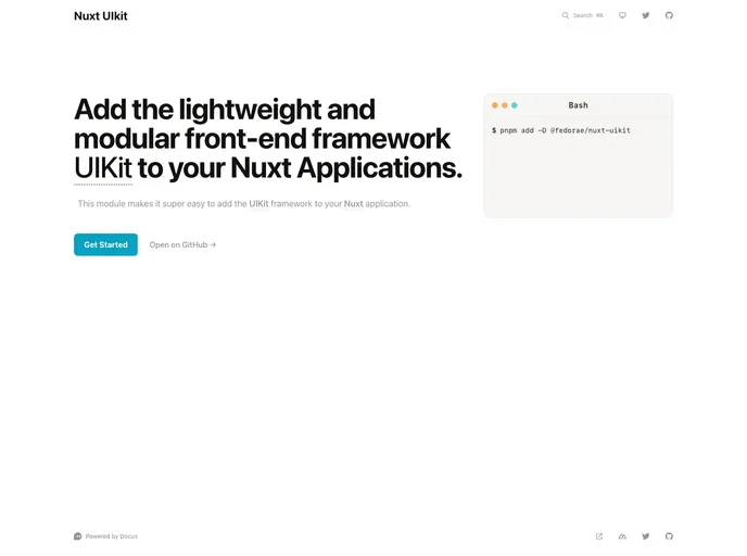 Nuxt Uikit screenshot